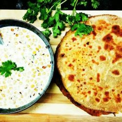 2 x Aloo Paratha with Raita