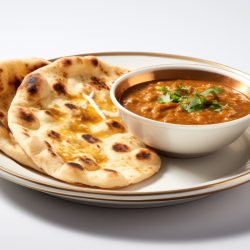 Paneer Naan with Gravy & Soft Drinks