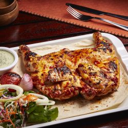 Tandoori Chicken with Salad & Soft Drinks